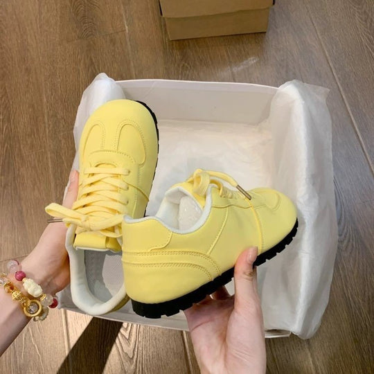 Damen Sportliche Freizeit Sneakers mit atmungsaktiver Oberflächenstruktur und rutschfester Sohle EB