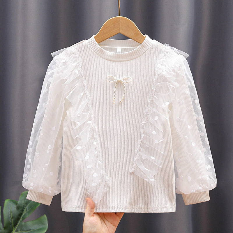 Damen Modischer Pullover mit voluminösen Ärmeln EB