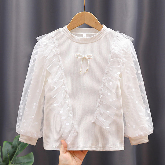 Damen Modischer Pullover mit voluminösen Ärmeln EB