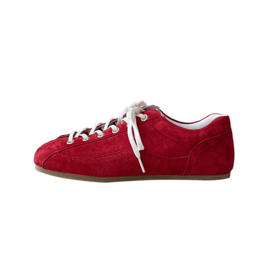 Damen sportliche Wildleder Sneakers im Retro-Design mit hervorragender Dämpfung EB