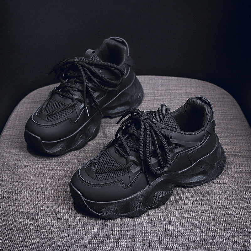 Damen Sportliche Chunky Sneakers mit atmungsaktivem Obermaterial und rutschfester Sohle EB
