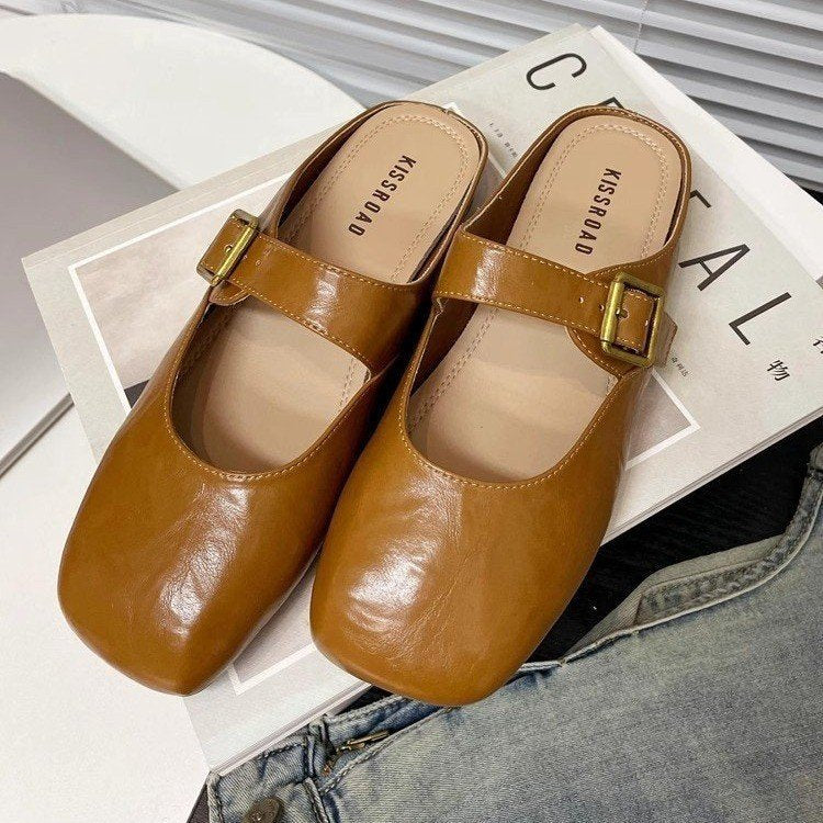 Damen Komfortable Mary Jane Schuhe mit verstellbarem Riemen und modischem Design EB