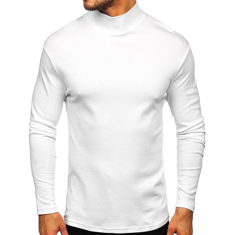 Herren Langarmshirt mit Stehkragen aus hochwertigem Material EB