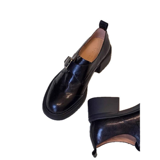 Damen elegante Mokassins mit modischem Schnallenakzent EB