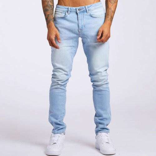 Herren Slim-Fit Jeans mit elastischem Komfortbund und modernen Details EB