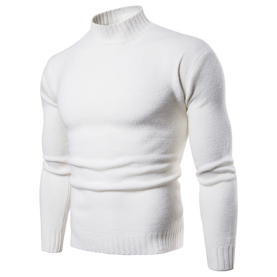 Damen hochgeschnittener Pullover mit Stehkragen EB