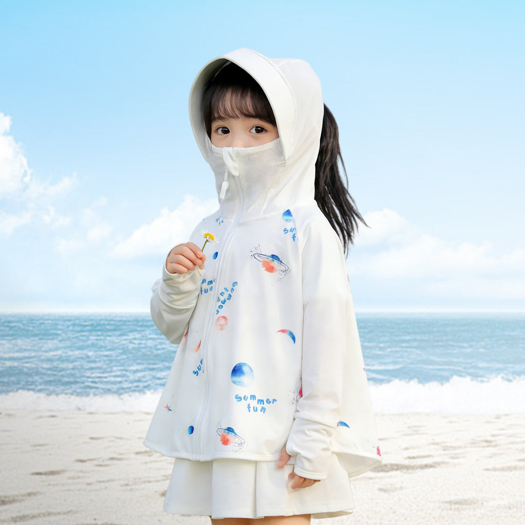 Jungen Funktionsjacke mit UV-Schutz und Kapuze EB