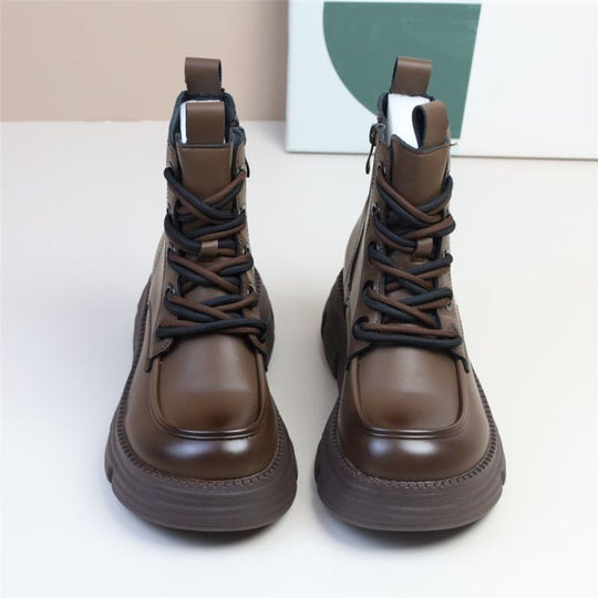 Damen Modische Winterstiefel mit dämpfender Profilsohle und seitlichem Reißverschluss EB