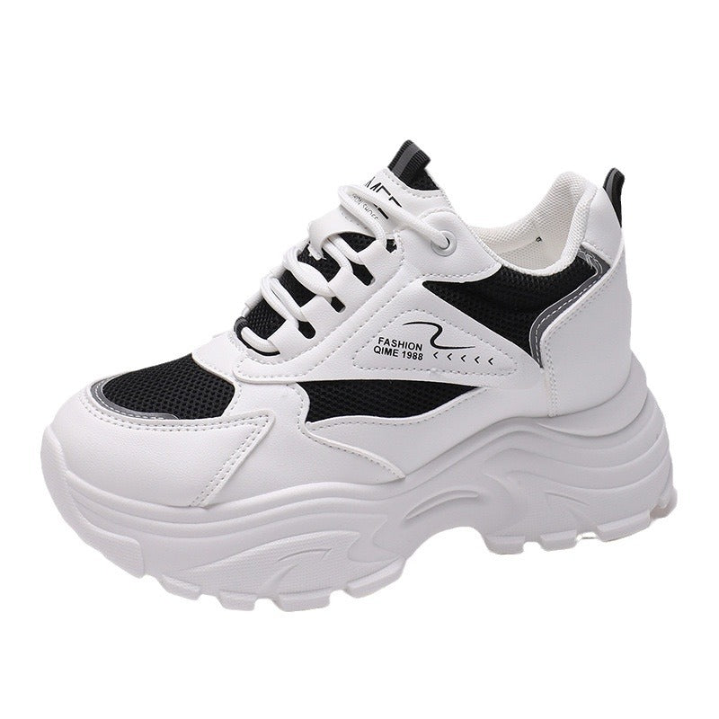 Damen Chunky Sneakers mit atmungsaktiver Oberflächenstruktur und dämpfendem Komfort EB