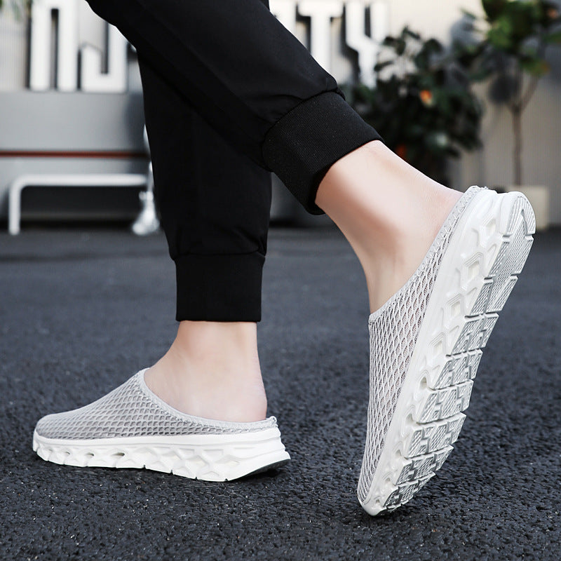 Unisex nan atmungsaktiver Mesh-Muleschuh mit flexibler Wabenlaufsohle und ergonomischem Fußbett EB