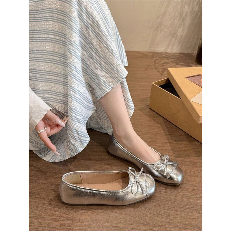 Damen Ballerinas mit dekorativem Schleifendesign EB