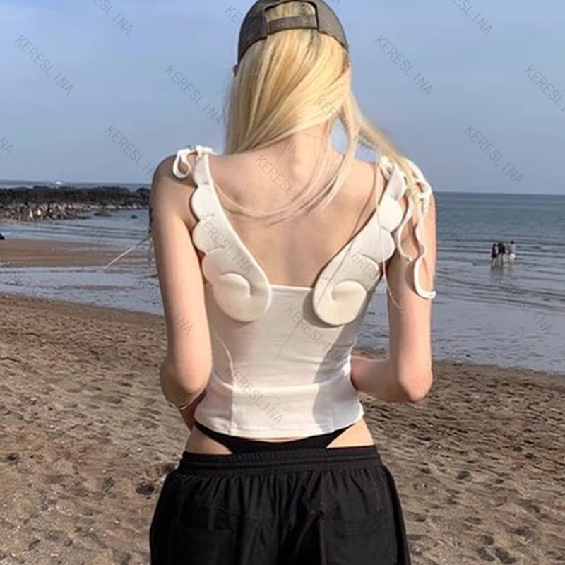 Damen schulterfreies Oberteil mit verstellbaren Trägern und figurbetontem Schnitt EB
