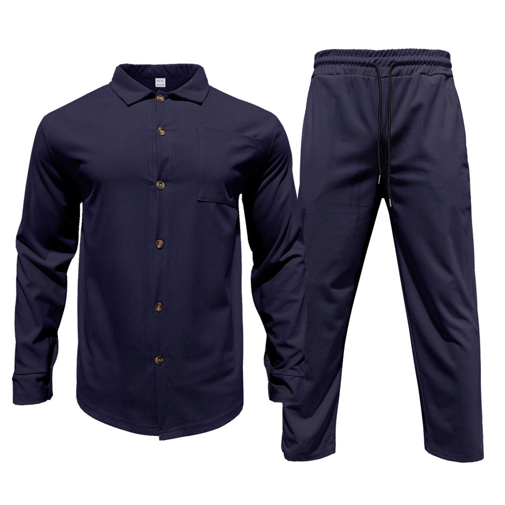 Herren lässiges Hemd und Freizeithose Set EB