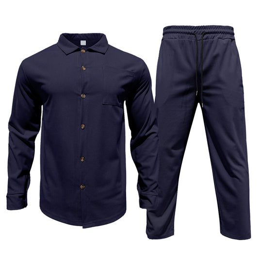 Herren lässiges Hemd und Freizeithose Set EB