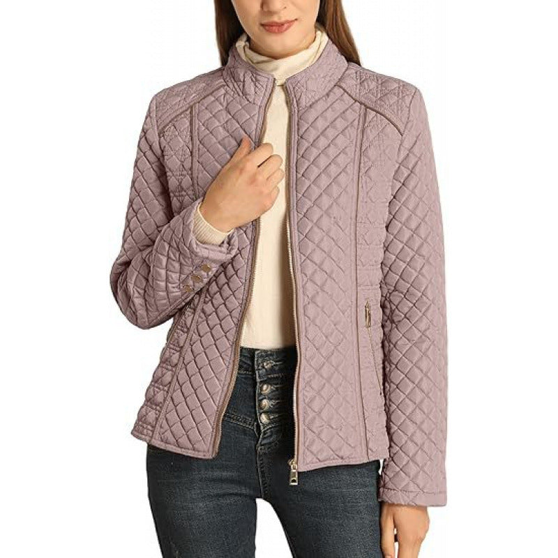 Damen gesteppte Freizeitjacke mit hohem Kragen EB