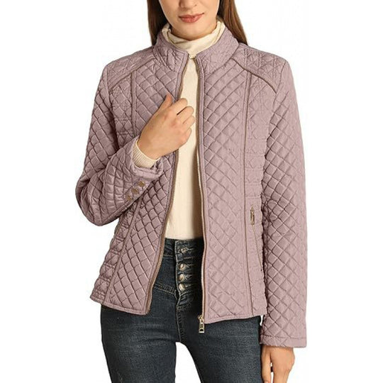 Damen gesteppte Freizeitjacke mit hohem Kragen EB