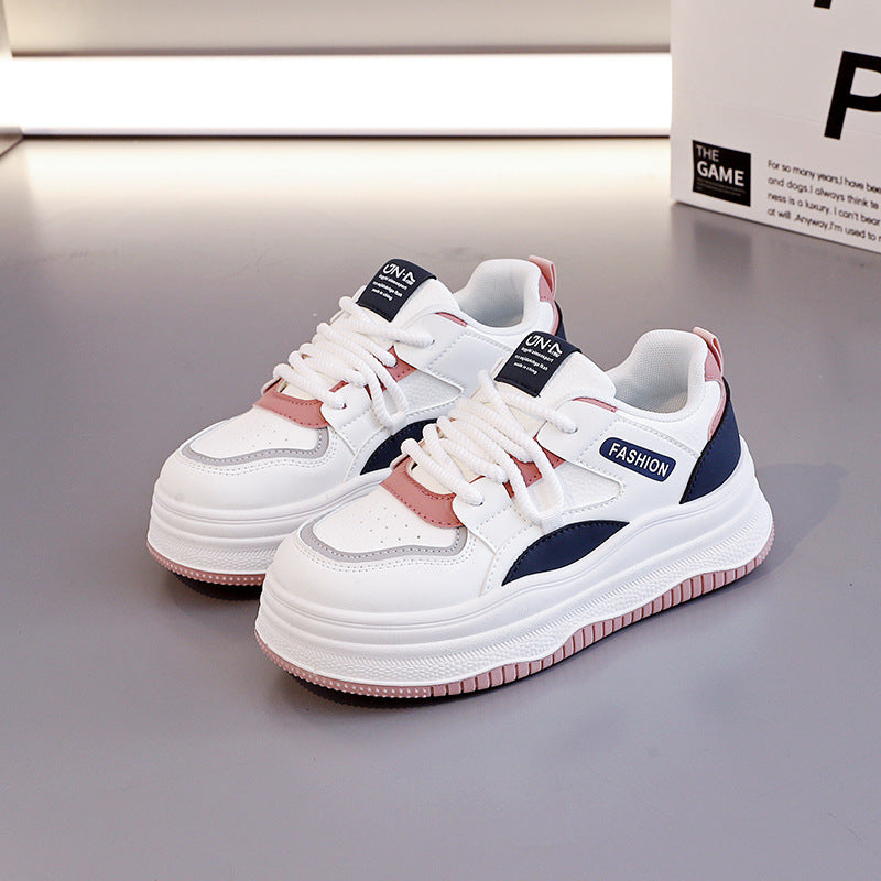 Damen Sportliche Chunky Sneakers mit luftdurchlässigem Obermaterial und stoßdämpfendem Design EB