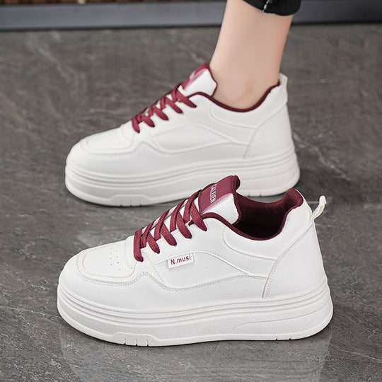 Damen Komfortable und modische Plateau Sneakers EB