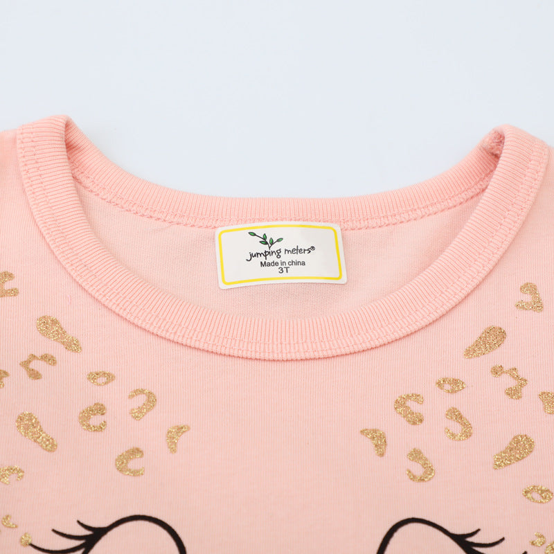 Mädchen Kleid mit Tiermotiv und Tüllunterrock EB