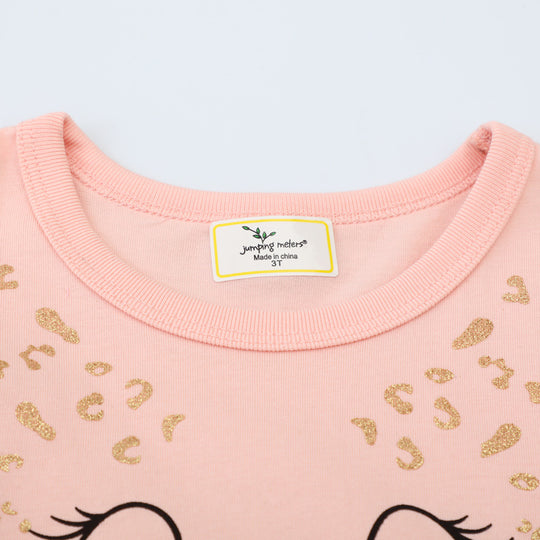 Mädchen Kleid mit Tiermotiv und Tüllunterrock EB