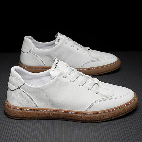 Damen lässige Leder Sneakers EB