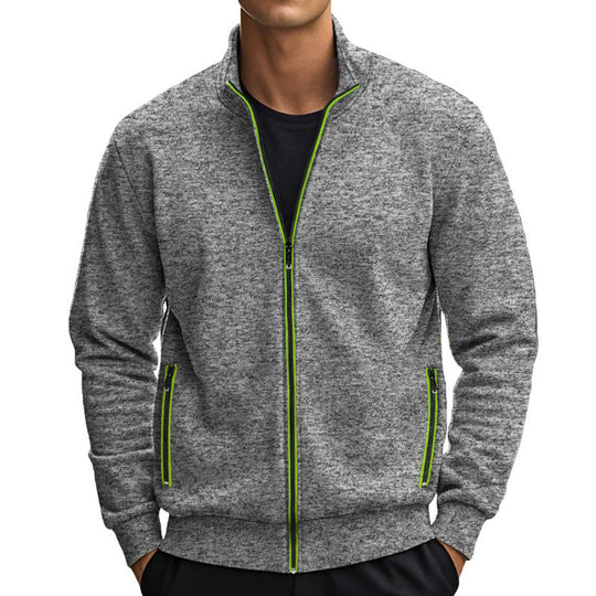 Herren Jacke mit modernem Stehkragen und praktischen Taschen EB