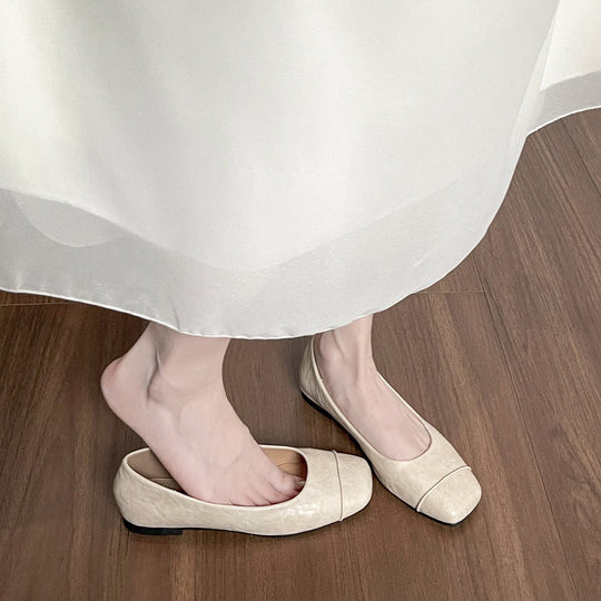 Damen Ballerinas mit elegantem Faltendesign und bequemer Innensohle EB