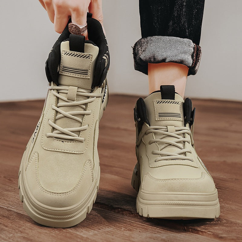 Damen robuste High-Top Sneakers mit verstärkter Sohle und atmungsaktivem Obermaterial EB