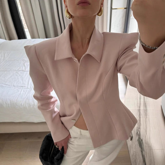 Damen Modischer Blazer mit strukturiertem Schnitt EB