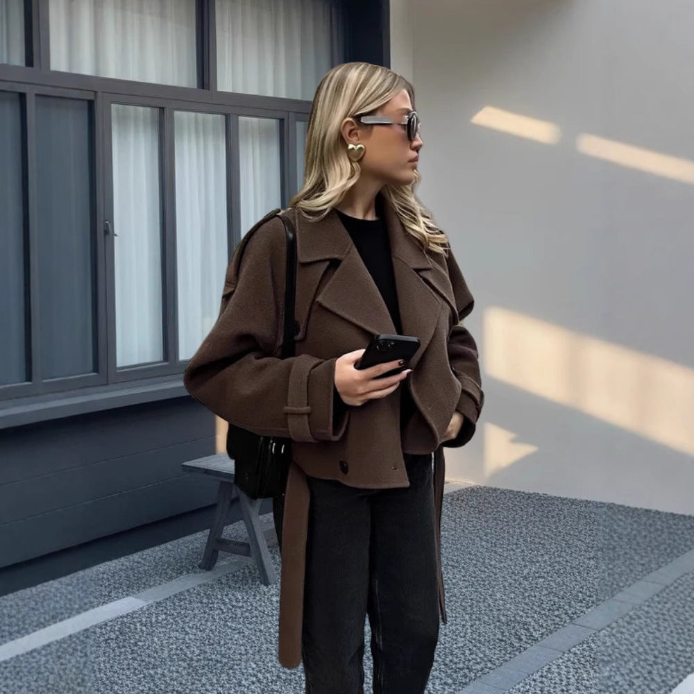 Damen Elegante und lässige Wolljacke EB