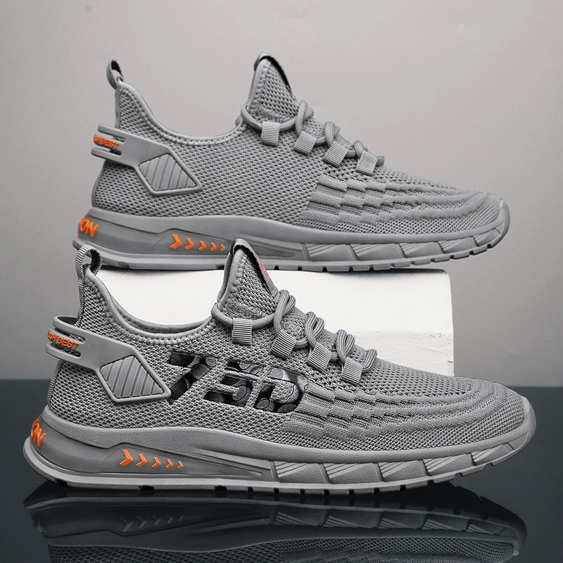 Damen Sportliche Laufsneaker mit atmungsaktiver Mesh-Oberfläche und rutschfester Sohle EB