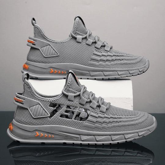 Damen Sportliche Laufsneaker mit atmungsaktiver Mesh-Oberfläche und rutschfester Sohle EB