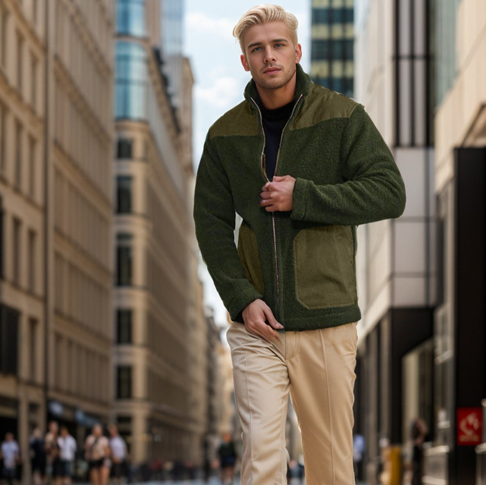 Herren Fleecejacke mit hochwertigem Innenfutter und praktischen Reißverschlusstaschen EB