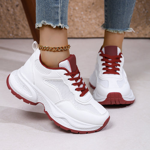Damen Sneakers im sportlich-modernen Design mit atmungsaktiven Mesh-Einsätzen und komfortabler Dämpfung EB