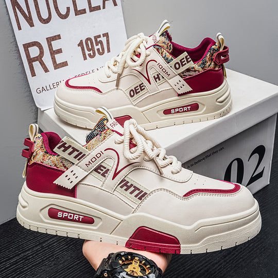 Damen Sportliche Sneakers mit modernem Textilmix und stabiler Sohle EB