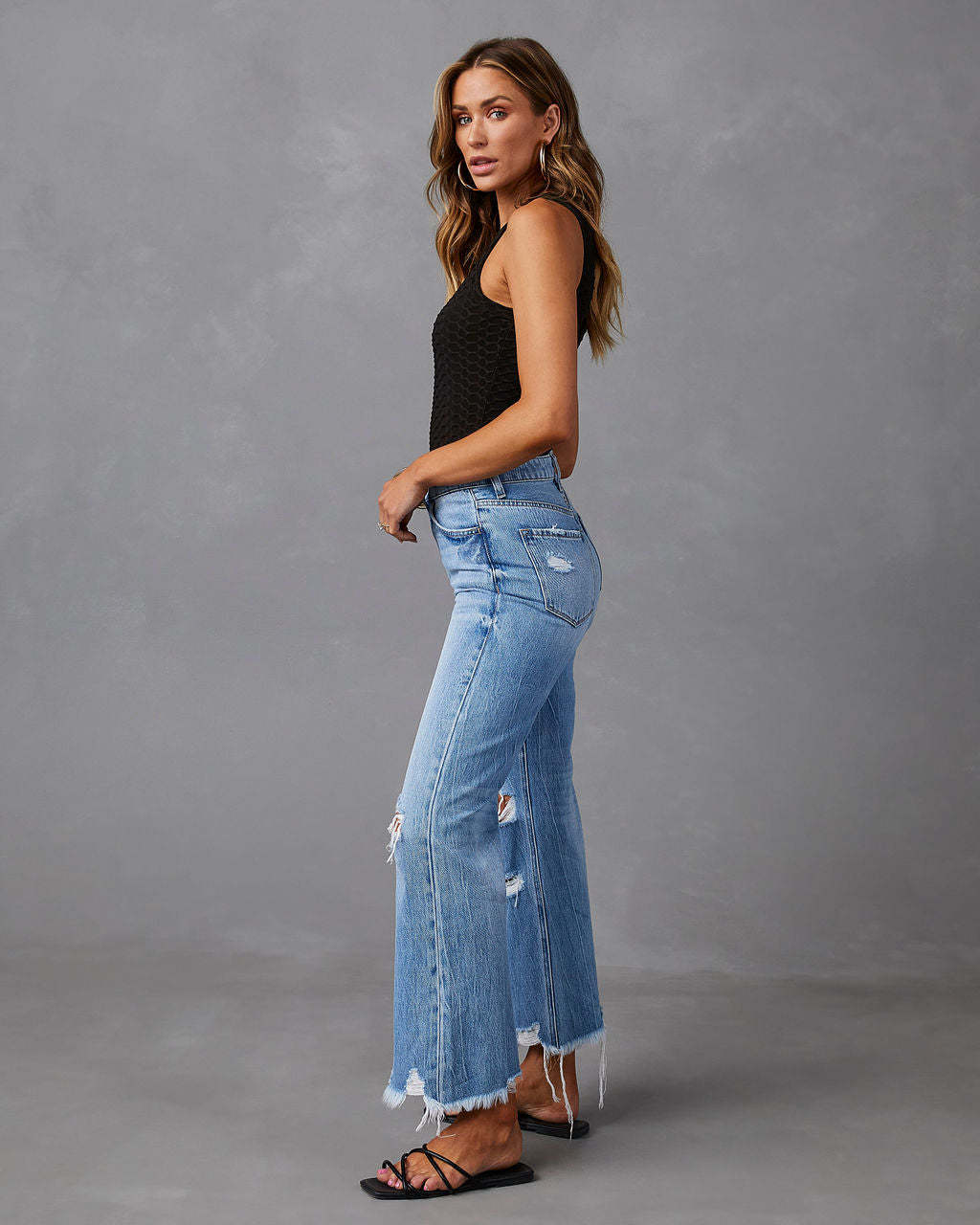 Damen Flared Jeans im Vintage-Style EB
