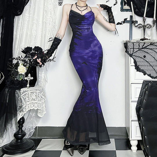 Damen elegantes Maxikleid mit verführerischem Herzausschnitt und raffinierten Lagen EB