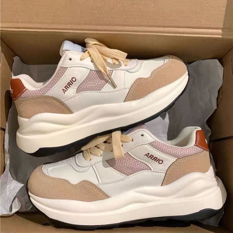 Damen Sportliche Chunky Sneakers mit gepolsterter Innensohle und atmungsaktivem Obermaterial EB