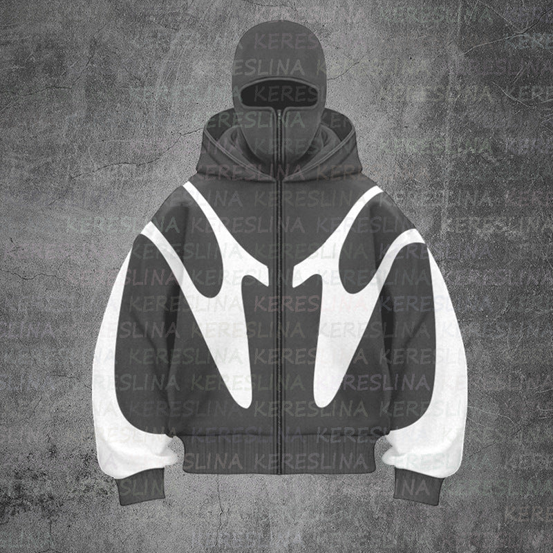 Damen trendige oversized Kapuzenjacke EB