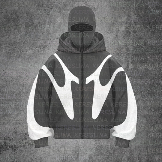 Damen trendige oversized Kapuzenjacke EB