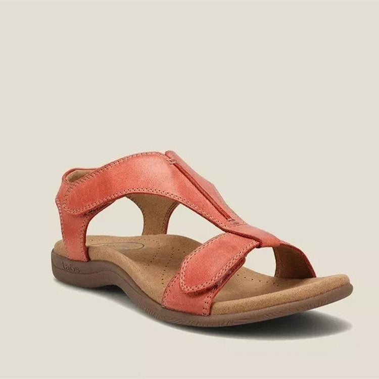 Damen Bequeme Sandalen mit anatomischem Fußbett und verstellbarem Riemendesign EB