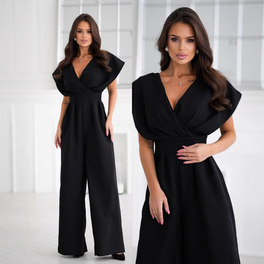 Damen Eleganter weitbeiniger Jumpsuit EB 1751425707