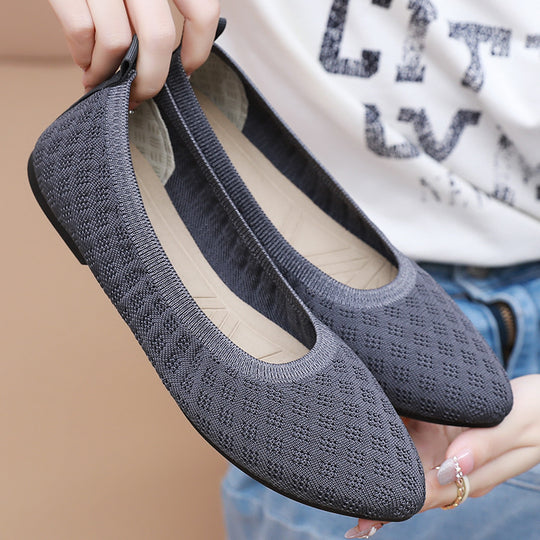 Damen Bequeme Strickschuhe EB
