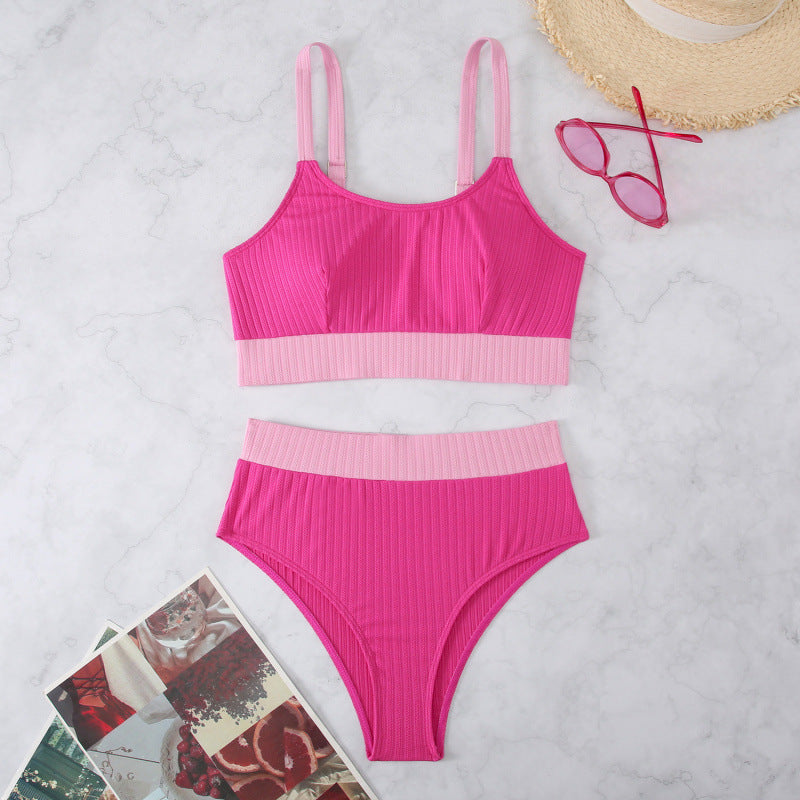 Damen Sport-Bikini-Set mit elegantem Design und verstellbaren Trägern EB