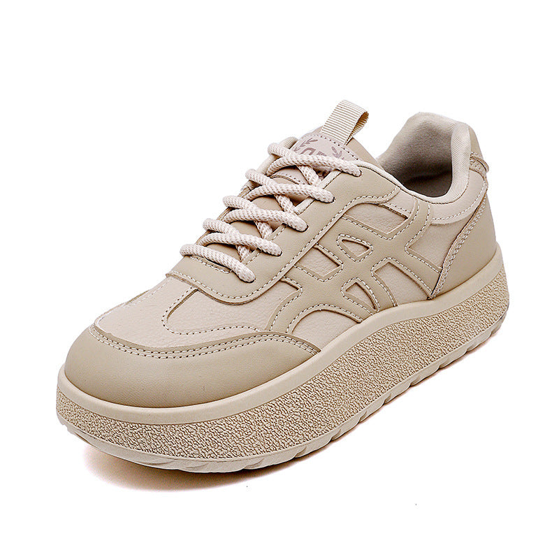 Damen Sportliche Plateau Sneakers mit ergonomischer Dämpfung und atmungsaktiver Oberfläche EB