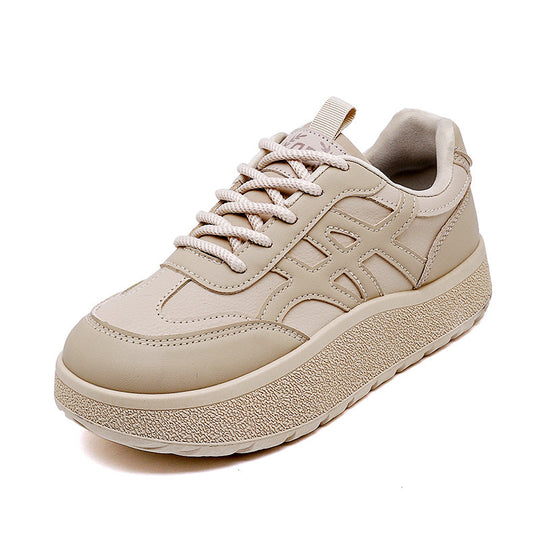 Damen Sportliche Plateau Sneakers mit ergonomischer Dämpfung und atmungsaktiver Oberfläche EB
