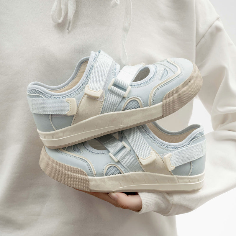 Damen Sneakers mit praktischem Klettverschluss und atmungsaktiver Oberflächenstruktur EB