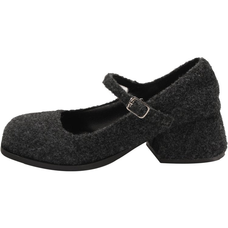 Damen Ballerina-Schuhe mit modischem Riemchen und hochwertiger Oberflächenstruktur EB