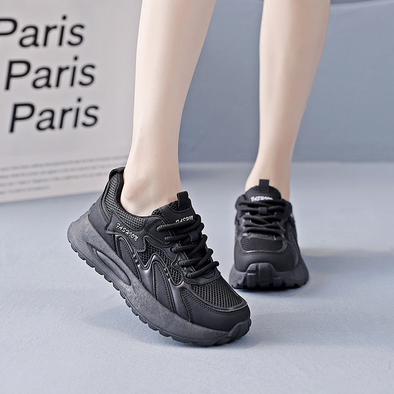 Damen Lauf-Sneakers mit gepolsterter Sohle und atmungsaktiver Mesh-Oberfläche EB