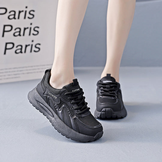Damen Lauf-Sneakers mit gepolsterter Sohle und atmungsaktiver Mesh-Oberfläche EB